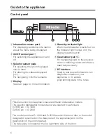 Preview for 6 page of Miele G 1832 Operating Instructions Manual