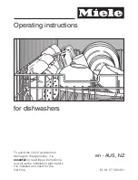 Preview for 1 page of Miele G 1XXX Series Operating Instructions Manual