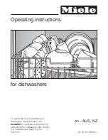 Miele G 1XXX Operating Instructions Manual preview
