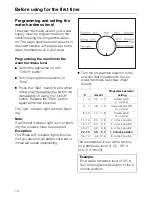 Preview for 14 page of Miele G 349 Operating Instructions Manual