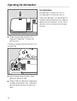 Предварительный просмотр 32 страницы Miele G 349 Operating Instructions Manual