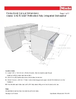 Предварительный просмотр 1 страницы Miele G 4275 SCSF Product Dimensions