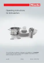 Preview for 1 page of Miele G 4930 SCi Operating Instructions Manual