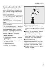 Preview for 73 page of Miele G 4930 SCi Operating Instructions Manual