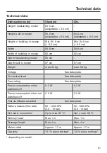 Preview for 81 page of Miele G 4930 SCi Operating Instructions Manual