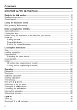 Preview for 2 page of Miele G 4993 Operating Instructions Manual