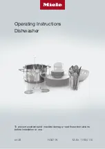 Предварительный просмотр 1 страницы Miele G 5000 Operating Instructions Manual