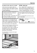 Preview for 79 page of Miele G 5050 Operating Instructions Manual