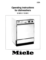 Miele G 522 i Operating Instructions Manual preview