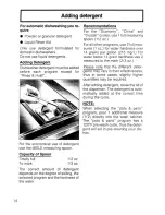 Preview for 14 page of Miele G 542 U Operating Instructions Manual