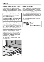 Preview for 74 page of Miele G 5690 Operating Instructions Manual