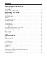 Preview for 2 page of Miele G 5910 Operating Instructions Manual