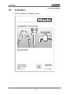 Предварительный просмотр 21 страницы Miele G 600 Series Technical Information