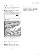 Preview for 35 page of Miele G 600 Installation Instructions Manual