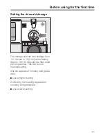 Предварительный просмотр 21 страницы Miele G 601 Operating Instructions Manual