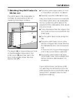 Предварительный просмотр 19 страницы Miele G 603 Installation Instructions Manual