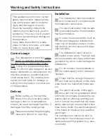 Preview for 6 page of Miele G 611 Plus Operating Instructions Manual