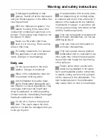 Preview for 7 page of Miele G 611 Operating Instructions Manual