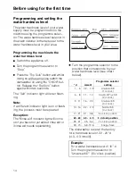 Preview for 14 page of Miele G 611 Operating Instructions Manual