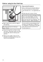 Предварительный просмотр 26 страницы Miele G 6260 Operating Instructions Manual