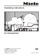 Miele G 640 Operating Instructions Manual preview