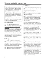 Preview for 6 page of Miele G 641 Operating Instructions Manual