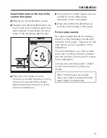 Предварительный просмотр 19 страницы Miele G 643 Installation Instructions Manual