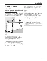 Предварительный просмотр 33 страницы Miele G 643 Installation Instructions Manual