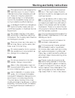 Preview for 7 page of Miele G 646 SC Operating Instructions Manual