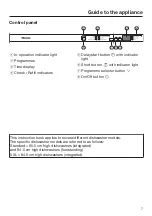 Preview for 7 page of Miele G 6660 SCVi Operating Instructions Manual