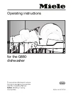 Предварительный просмотр 1 страницы Miele G 680 Operating Instructions Manual