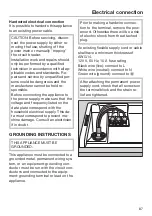 Preview for 87 page of Miele G 6910 Operating Instructions Manual