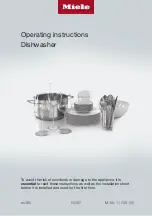 Preview for 1 page of Miele G 7100C Operating Instructions Manual