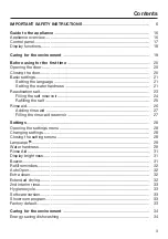 Preview for 3 page of Miele G 7151 Operating Instructions Manual