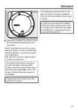 Preview for 65 page of Miele G 7460 Operating Instructions Manual