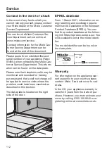 Preview for 112 page of Miele G 7460 Operating Instructions Manual