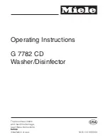 Miele G 7782 CD Operating Instructions Manual preview