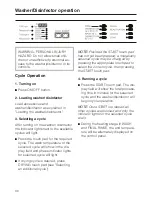 Preview for 34 page of Miele G 7782 CD Operating Instructions Manual