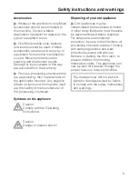 Preview for 9 page of Miele G 7881 Installation And Operating Instructions Manual