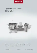 Preview for 1 page of Miele G 7919 Operating Instructions Manual