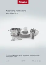 Miele G 7961 Operating Instructions Manual предпросмотр