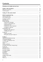 Preview for 2 page of Miele G 7966 Operating Instructions Manual