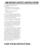 Preview for 7 page of Miele G 803 Operating Instructions Manual