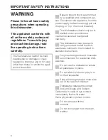 Preview for 6 page of Miele G 886 Operating Instructions Manual