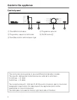 Предварительный просмотр 6 страницы Miele g1022scu Operating Instructions Manual