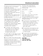 Preview for 59 page of Miele g1022scu Operating Instructions Manual