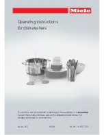 Miele G4263 Operating Instructions Manual preview