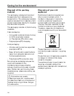 Preview for 16 page of Miele G4263 Operating Instructions Manual