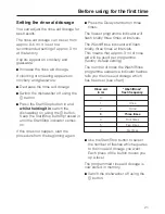 Preview for 21 page of Miele G4302 SCU Operating Instructions Manual