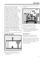 Предварительный просмотр 29 страницы Miele G4500SC Operating Instructions Manual